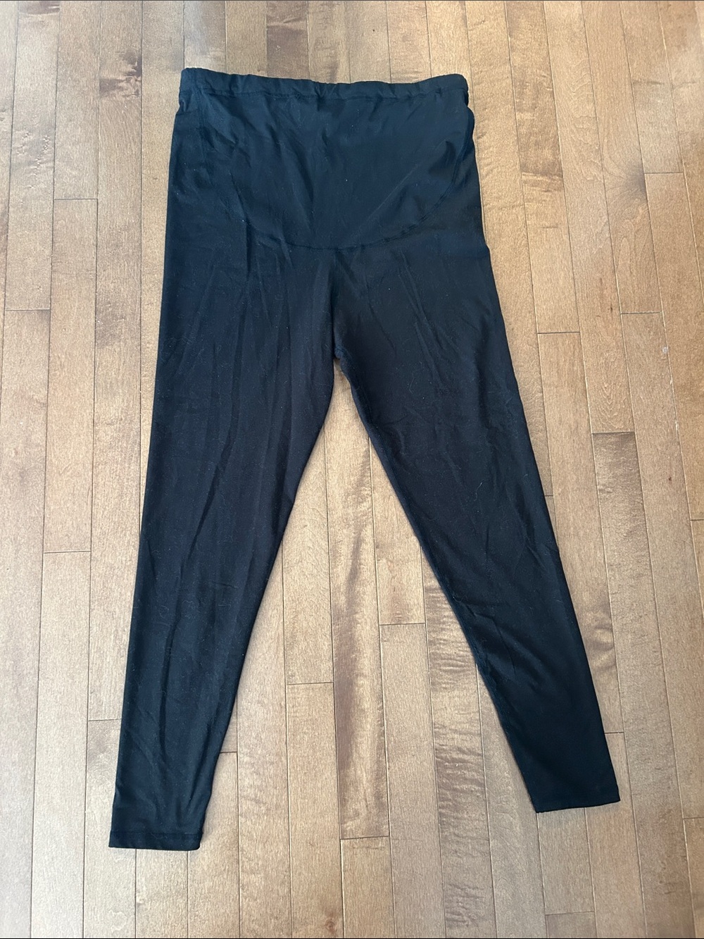 Black Womens Maternity Leggings - Comfortable Everyday Bottoms